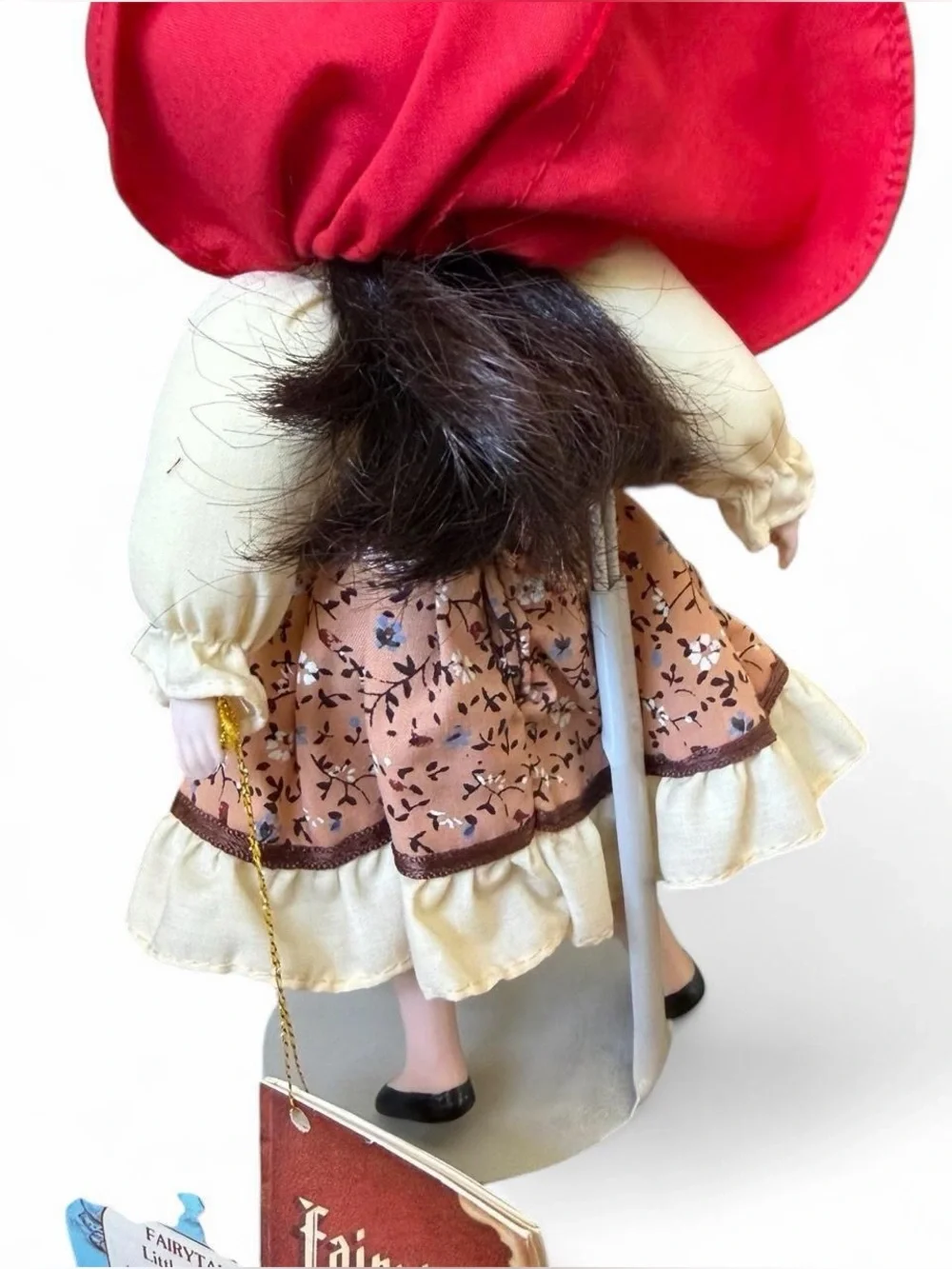 Vintage Russ Berrie Porcelain Doll Red Riding Hood Doll with original box  7.5”